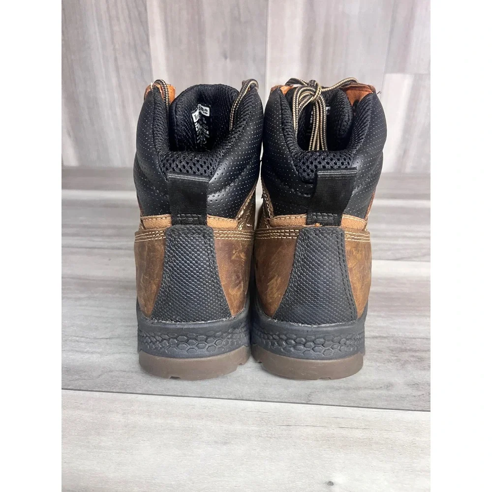 Timberland Pro Titan EV Work Boots Mens 8.5M Brown Good Waterproof